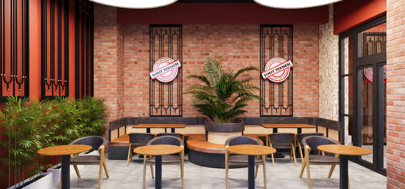 Ankara - Simit Cafe Projelendirmesi - Samsun İç Mimarlık Projesi