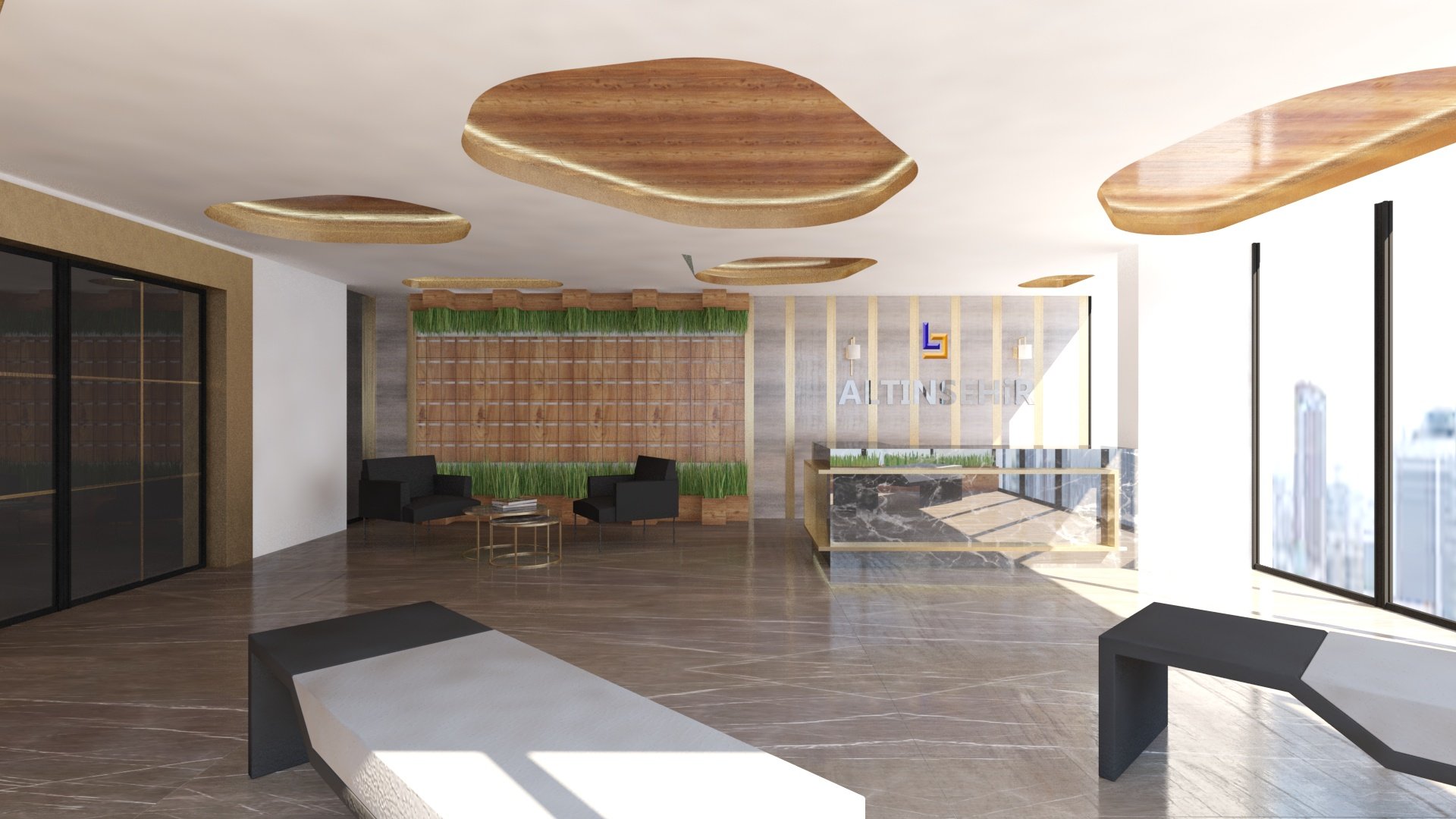 Apartman Lobby Projelendirmesi - Samsun İç Mimarlık Projesi