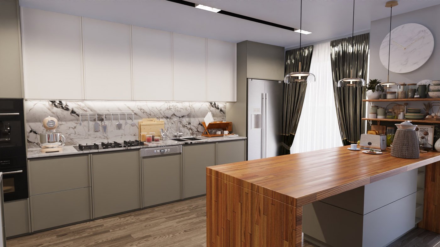 Cafe, Restoran, Otel, Mutfak Projelendirmesi - Samsun İç Mimarlık Projesi