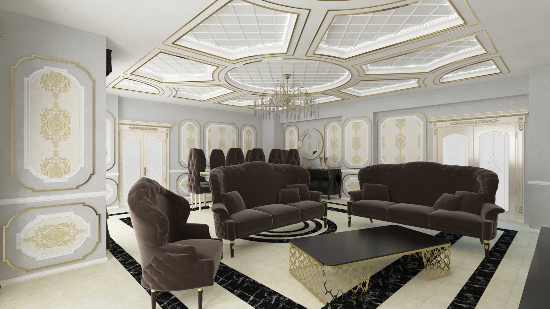Çankırı - Konut Villa Salon Projelendirmesi - Samsun İç Mimarlık Projesi