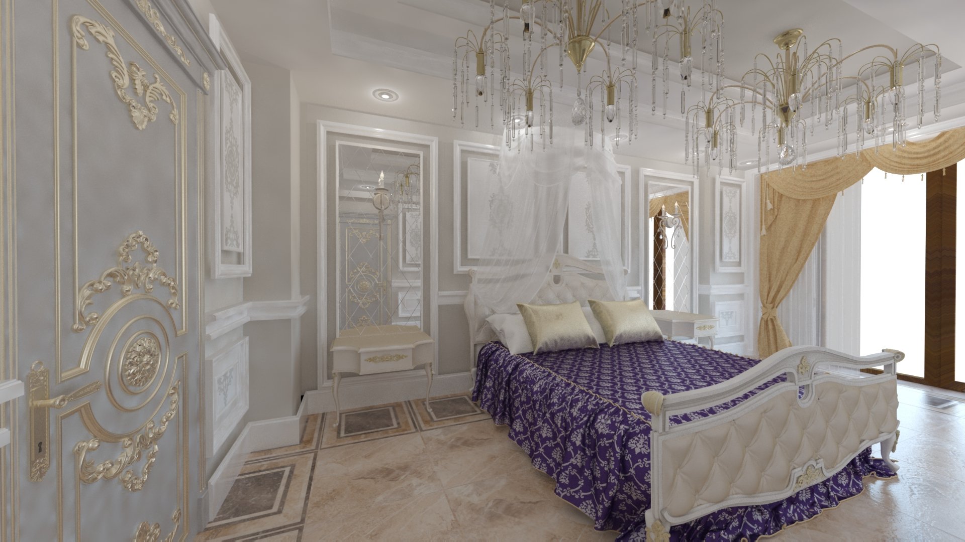 Çankırı - Villa Yatak Odası Projelendirmesi 1 - Samsun İç Mimarlık Projesi