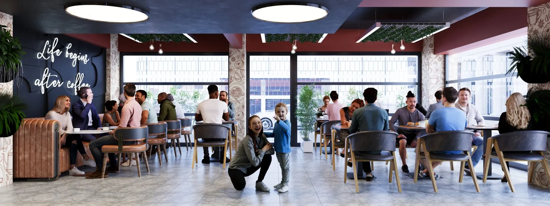 İstanbul Simit Cafe Projesi - Samsun İç Mimarlık Projesi