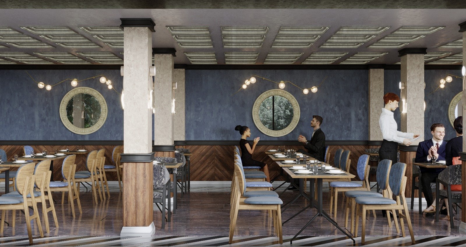 Samsun Kavak - Restoran Projesi - Samsun İç Mimarlık Projesi
