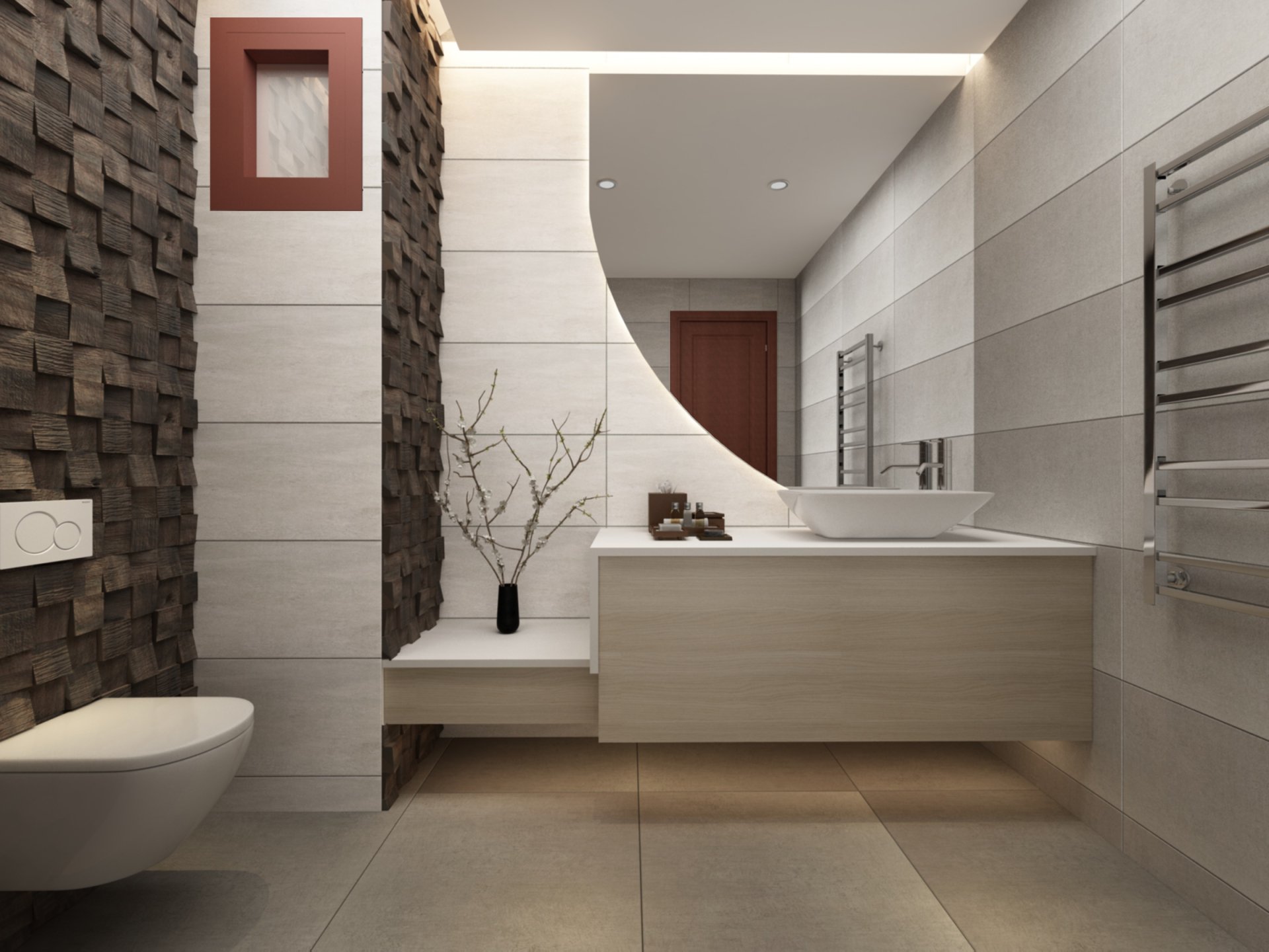Samsun - Konut Banyo Projelendirmesi - Samsun İç Mimarlık Projesi