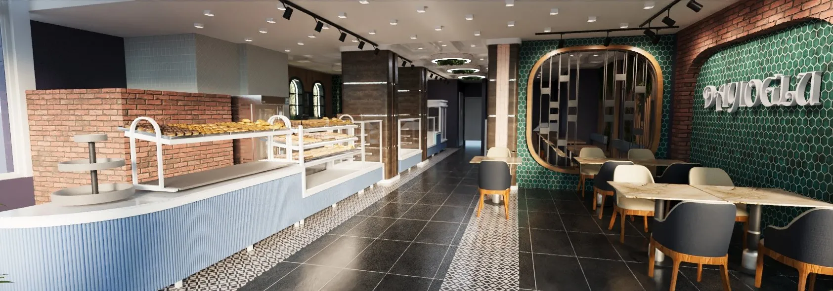 Samsun Pastane Cafe Projesi - Samsun İç Mimarlık Projesi